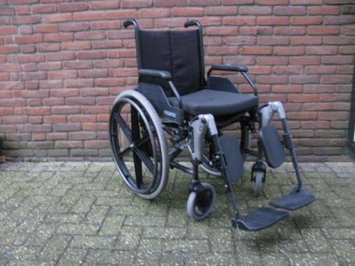 Sunrise inklapbare rolstoel met opklapbare beensteunen 46 cm, Diversen, Rolstoelen, Zo goed als nieuw, Duwrolstoel, Inklapbaar