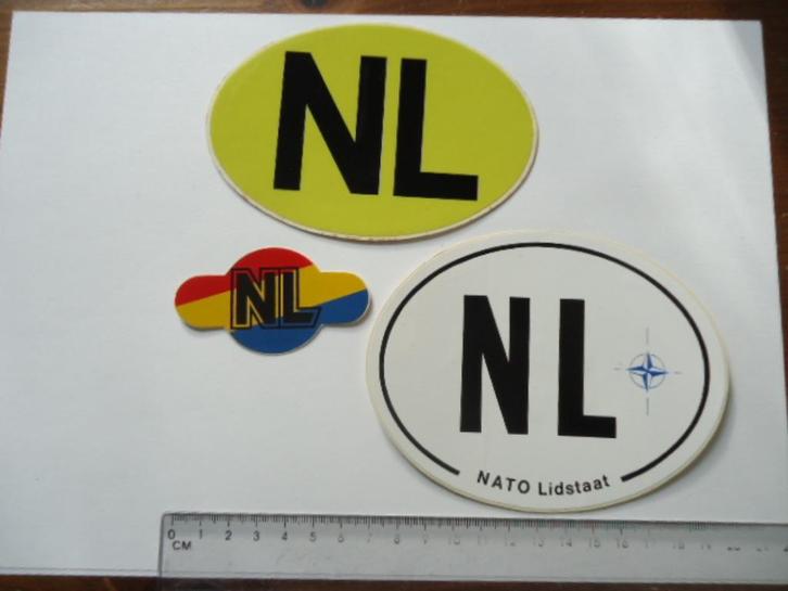 sticker oud NL NEDERLAND Holland auto moto camper caravan, Verzamelen, Stickers, Zo goed als nieuw, Bedrijf of Vereniging, Verzenden