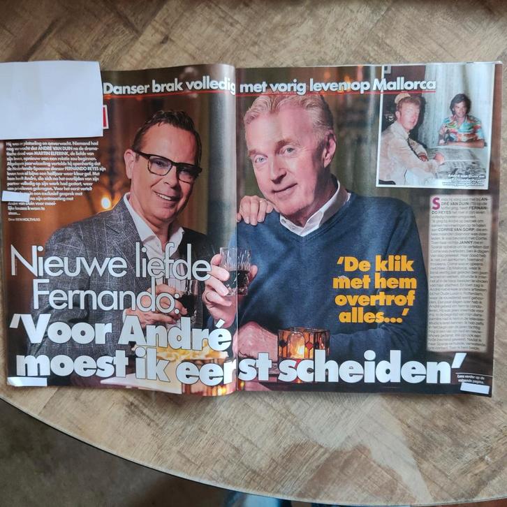 Andrė van Duin / Fernando  Artikel Knipsel uit 2022, Verzamelen, Tijdschriften, Kranten en Knipsels, Ophalen of Verzenden