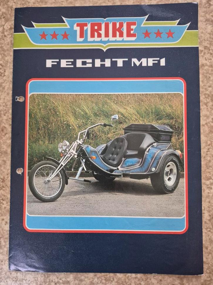 Trike Fecht MF1 Brochure - Zeldzaam!, Boeken, Auto's | Boeken, Gelezen, Overige merken, Ophalen of Verzenden