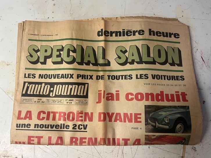 CITROËN DYANE introductie AUTOJOURNAL Special SALON AUTO ‘67, Boeken, Auto's | Folders en Tijdschriften, Gelezen, Citroën, Verzenden