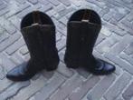 GRATIS VERZENDEN STOERE ZWART BRUINE SENDRA COWBOYLAARZEN 39, Hoge laarzen, Verzenden, Zwart, Zo goed als nieuw
