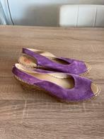 Mooie paarse suede wedges Fred de labonaire!41 izgst, Uitgeest, Overige kleuren, Tweedekansshop, Zo goed als nieuw