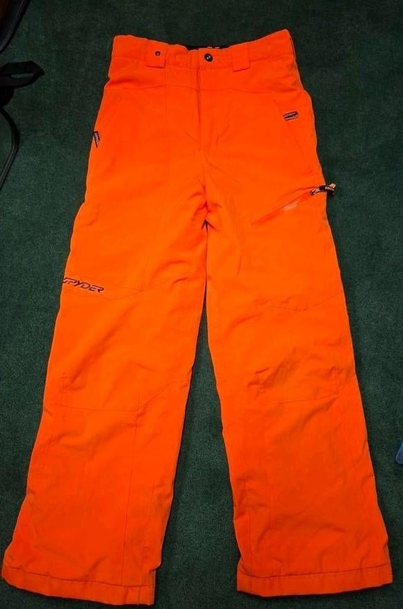 Spyder oranje skibroek mt 16 164 ski broek winterbroek, Kinderen en Baby's, Ophalen, Zo goed als nieuw, Jongen of Meisje, Broek