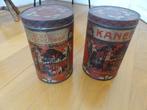 2 grote zeer oude blikken; Kaneel en Echte Fransche drop, Verzamelen, Blikken, Verzenden, Gebruikt, Overige