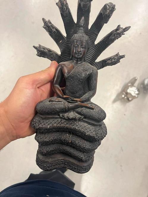 Boeddhabeeld met Naga - Zeldzaam Kunstobject, Antiek en Kunst, Kunst | Beelden en Houtsnijwerken, Ophalen