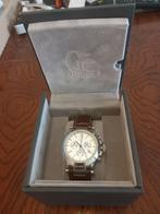 guess mannen horloge griekse look 800 euro, Overige materialen, Leer, Polshorloge, Zo goed als nieuw