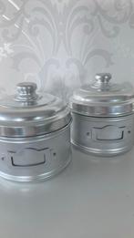 Italo Ottinetti Italy aluminium voorraadpot set van 2, Ophalen of Verzenden, Zo goed als nieuw