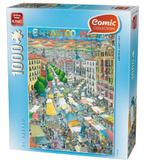 King Legpuzzel 1000 stukjes : El Rastro, Ophalen, 500 t/m 1500 stukjes, Gebruikt, Legpuzzel