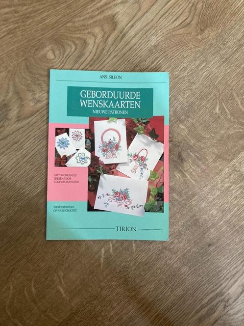 Geborduurde wenskaarten op papier Ans Sileon, Boeken, Hobby en Vrije tijd, Zo goed als nieuw, Overige onderwerpen, Ophalen of Verzenden
