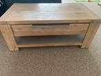 Acacia houten salontafel met lade van Henders & Hazel, Ophalen, 100 tot 150 cm, 50 tot 100 cm, Zo goed als nieuw
