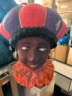 Zwarte Piet Hoofd van Papier-maché, Antiek en Kunst, Ophalen of Verzenden