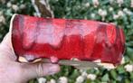 Bonsai schaal Ossenbloed rood geglazuurd 19,5x14,4x6,4, Tuin en Terras, Ophalen of Verzenden, Zo goed als nieuw, Minder dan 25 cm