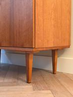 Vintage kast legkast wandkast teak hout zwart jaren 50/60, Ophalen, Gebruikt, 100 tot 150 cm, Minder dan 150 cm