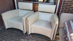 2x Leolux Goncharov Fauteuils, Ophalen, Gebruikt, 75 tot 100 cm, Leer