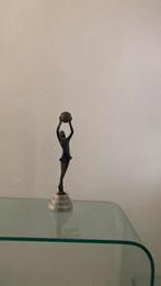 Prachtig ballerina beeld met bal brons, Antiek en Kunst, Antiek | Koper en Brons, Brons, Ophalen