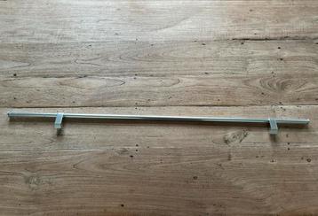 Keukenrek voor aan de muur - Zilverkleurig 120 cm beschikbaar voor biedingen
