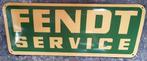 Fendt service emaillen reclame bord retro garage showroom, Verzamelen, Merken en Reclamevoorwerpen, Ophalen of Verzenden, Zo goed als nieuw