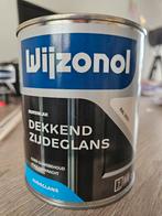 Wijzonol dekkend zijdeglans tal 9001 0,75 liter, Doe-het-zelf en Verbouw, Verf, Beits en Lak, Minder dan 5 liter, Ophalen of Verzenden