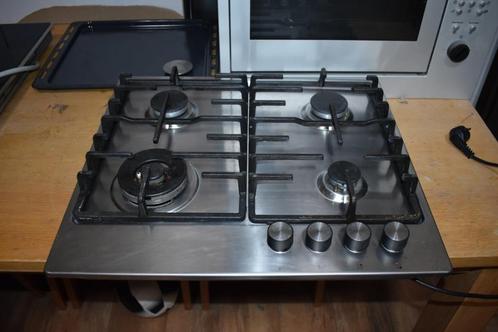 inbouw aardgas kookplaat 4 pits fornuis keuken € 69,-, Witgoed en Apparatuur, Kookplaten, Gebruikt, Inbouw, Gas, 4 kookzones, Ophalen of Verzenden
