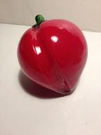 3 stuks van glas appel gele+rode paprika, Antiek en Kunst, Ophalen of Verzenden