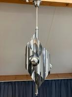 Vintage jaren 60 space age chromen hanglamp, Max Sauze, Ophalen of Verzenden, Gebruikt
