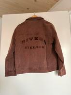 RIVERO - ATELIER DENIM JACKET WASHED BROWN Maat S  Nieuw!, Bruin, Nieuw, Ophalen of Verzenden, Rivero