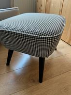 Woood Hocker Houndstooth Zwart Wit, Huis en Inrichting, Ophalen, Minder dan 50 cm, Zo goed als nieuw, Stof