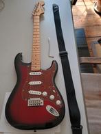 Squier standard series stratocaster antique burst, Ophalen of Verzenden, Gebruikt, Solid body, Fender