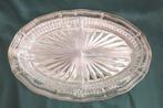 WMF verzilverde serveerschaal met kristal 24 x 36 cm, Antiek en Kunst, Ophalen of Verzenden