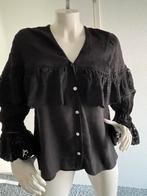 By malene birger blouse met kant maat 36, ., Zwart, Ophalen of Verzenden, Zo goed als nieuw