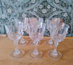 Prachtig! 6x glas Cristal d' Arques perfecte staat!, Ophalen of Verzenden