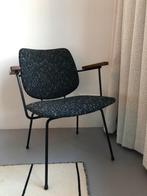 Vintage fauteuil stoel Kembo Gispen teak, Huis en Inrichting, Stoelen, Metaal, Vintage, Ophalen of Verzenden, Zo goed als nieuw