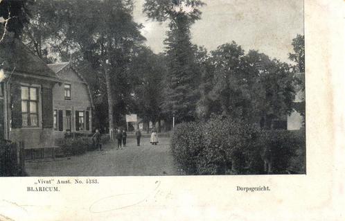 Blaricum. - Dorpsgezicht. - B-keus - ongelopen, Verzamelen, Ansichtkaarten | Nederland, Ongelopen, 1920 tot 1940, Ophalen of Verzenden