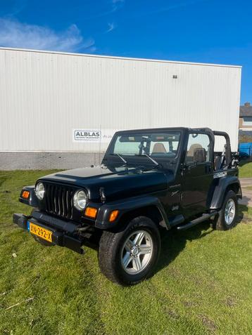 Jeep Wrangler 2.5 I Soft TOP 2003 Zwart in nette staat! beschikbaar voor biedingen