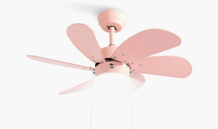 Planfond ventilator Create roze - nieuw in doos., Witgoed en Apparatuur, Ventilatoren, Nieuw, Plafondventilator, Ophalen of Verzenden