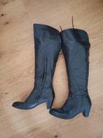 Vintage echt leren laarzen overknee maat 39 of 40, Kleding | Dames, Schoenen, Hoge laarzen, Zwart, Ophalen of Verzenden, Zo goed als nieuw