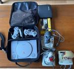 Playstation 1, Spelcomputers en Games, Spelcomputers | Sony PlayStation 1, Ophalen, Gebruikt, Met 3 controllers of meer, Met games