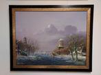Thomas Heesakkers groot Winterlandschap, Antiek en Kunst, Ophalen