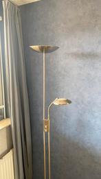 Vloerlamp Jan de Bouvrie. RVS. Dimbaar 180 cm hoog, Huis en Inrichting, Lampen | Vloerlampen, Ophalen, Zo goed als nieuw, 150 tot 200 cm