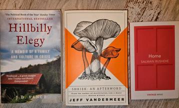 3 boeken Hillbilly Elegy, Shriek, Home (ook los te koop) beschikbaar voor biedingen