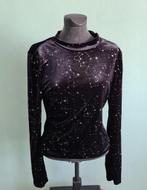 Zwarte top met sterren, maat M, ongedragen, Maat 38/40 (M), Zwart, Nieuw, Ophalen of Verzenden