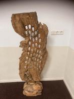 Houtsnijwerk sculpture teak groot werk, Antiek en Kunst, Ophalen
