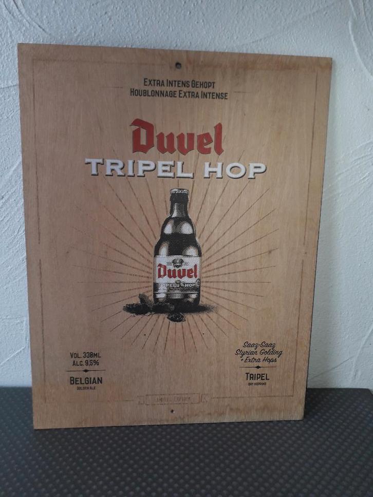 DUVEL reclame, Verzamelen, Biermerken, Zo goed als nieuw, Reclamebord, Plaat of Schild, Duvel, Ophalen of Verzenden