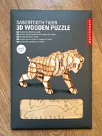 3D Houten Puzzel - Sabeltandtijger Kikkerland, Ophalen of Verzenden, Minder dan 500 stukjes, Nieuw, Rubik's of 3D-puzzel