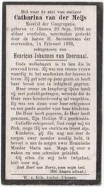 Catharina van der Meijs 1882 Diessen + 1936 Diessen, 53 jr, Verzamelen, Verzenden