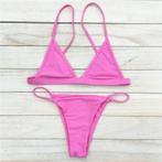 Roze triangle bikini (dames vrouwen driehoek badkleding), Verzenden, Nieuw, Roze, Bikini