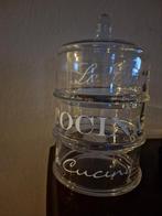 Koekpot / 3 lagen riviera maison, Huis en Inrichting, Glas of Glazen, Gebruikt, Ophalen of Verzenden, Glas