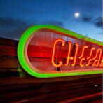 Neonlamp, neon reclame van Chefarine 4 pijnstillers., Verzamelen, Ophalen, Gebruikt, ., Lichtbak of (neon) lamp