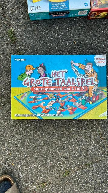 Te koop: het grote taalspel beschikbaar voor biedingen